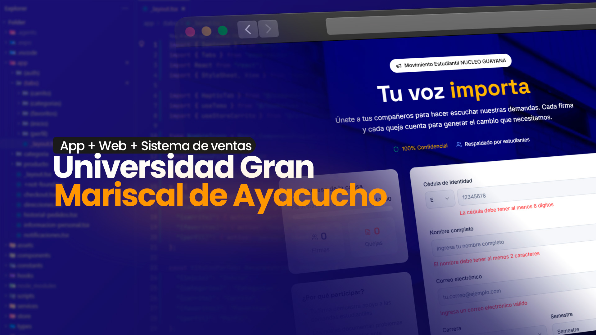 Plataforma de reclamos universitarios